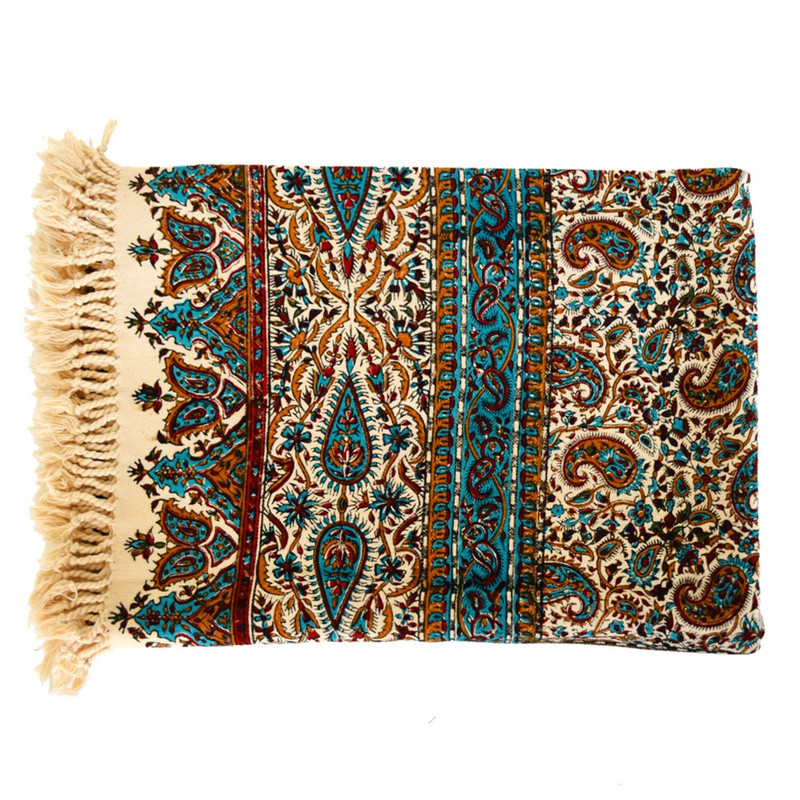 سفره قلمکار ممتاز سی دا  کد GH01002 سایز 100 × 150 سانتی‌متر