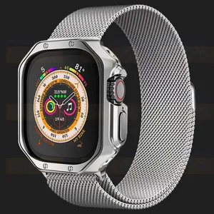 Sprig Milanese LX Cover model For Wearfit T800 Ultra / T900 Ultra / HK8 Pro Max / HK9 Ultra 2 with cover