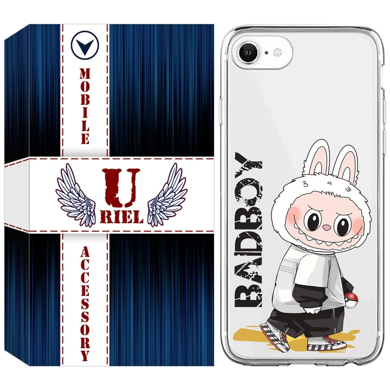 کاور یوریل مدل Clear کد 103 طرح لبوبو Labubu مناسب برای گوشی موبایل اپل iPhone 7 / 8 / SE 2022