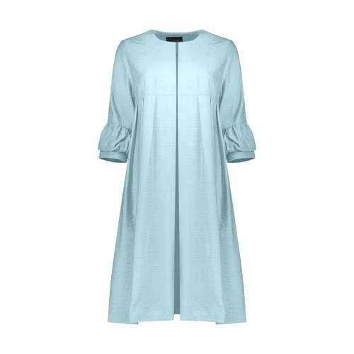مانتو زنانه کد BLL9904 رنگ سبز آبی