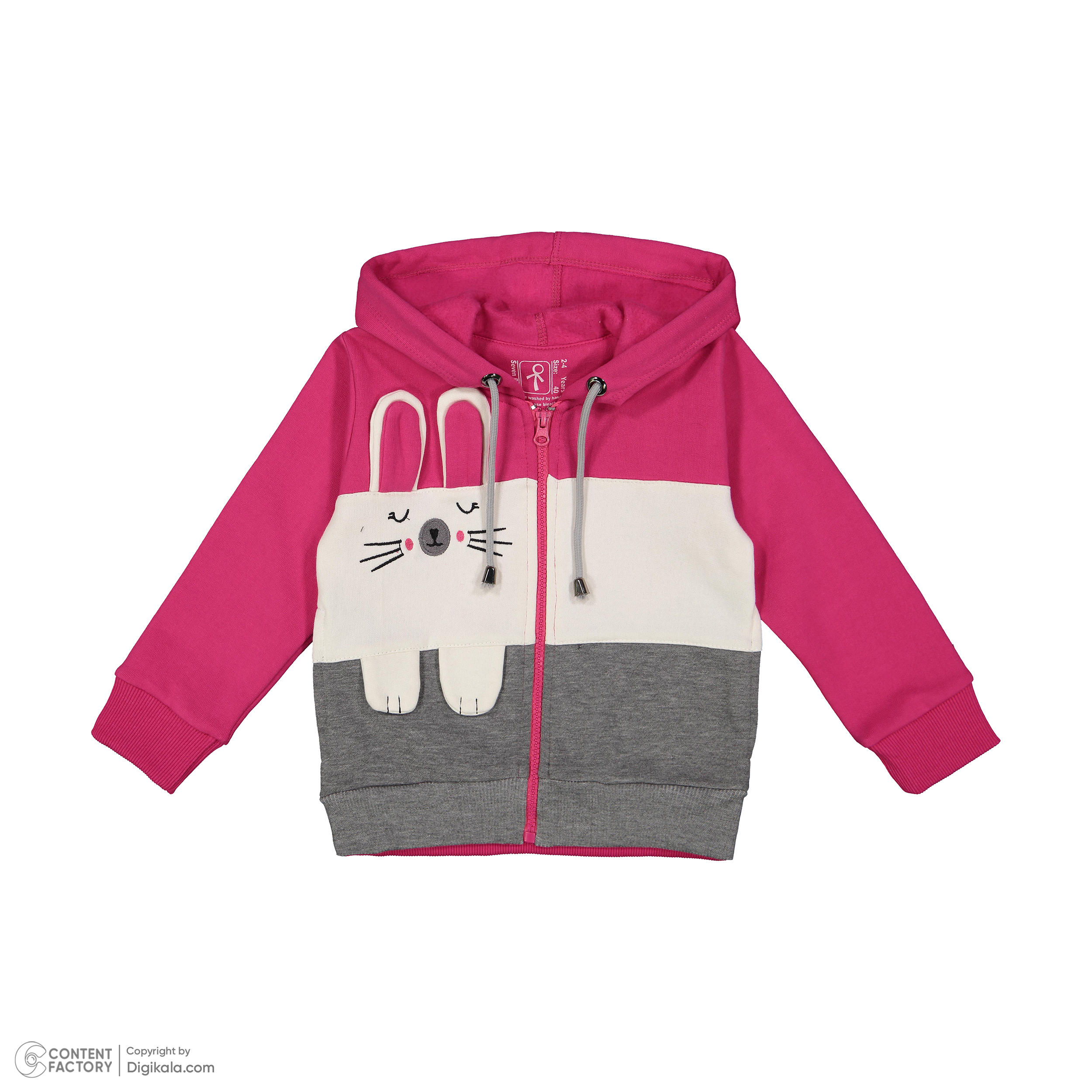 سویشرت دخترانه سون پون مدل g835 رنگ سرخابی