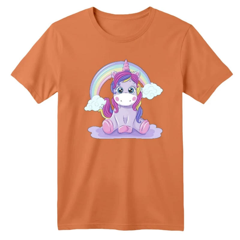 تی شرت آستین کوتاه بچگانه مدل یونیکورن کد ۵۱