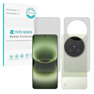 Rock space Hydrogel model Transparent Screen Protector for Vivo X300 Ultra mobile phone along with the back protector