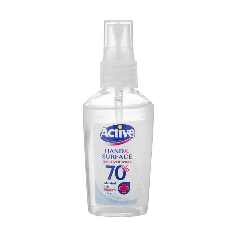 اسپری ضد عفونی کننده دست و سطوح اکتیو مدل 002 حجم 50 میلی لیتر