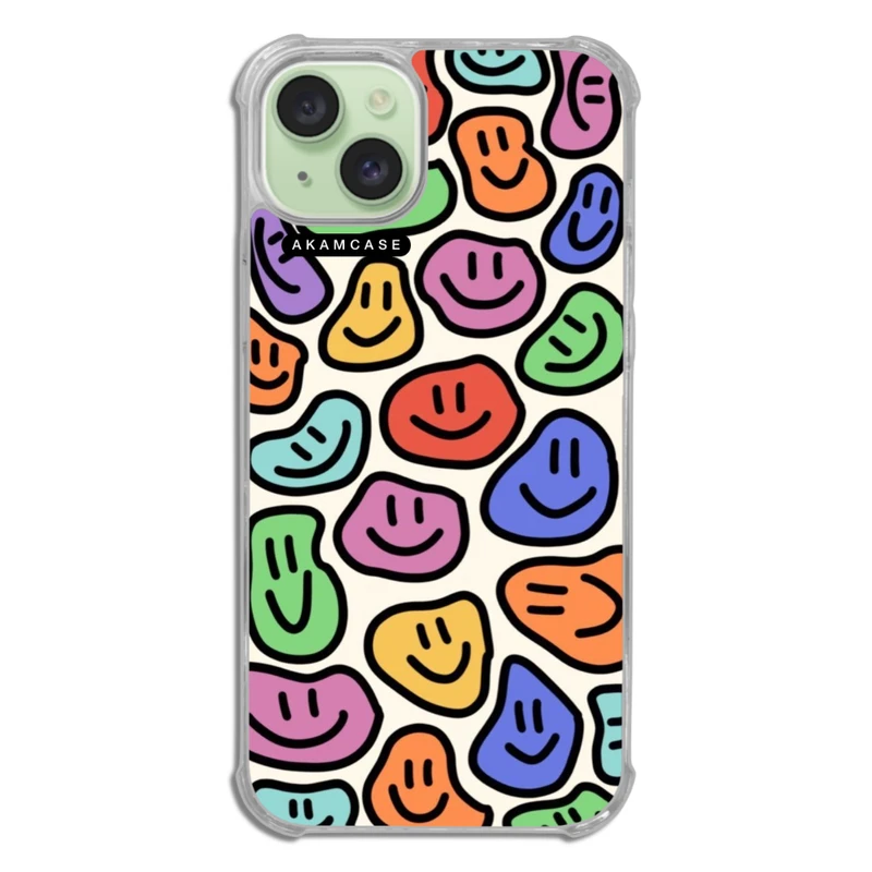 کاور آکام مدل AMCWTA15PLUS-HAPPY FACE2 مناسب برای گوشی موبایل اپل iPhone 15 Plus