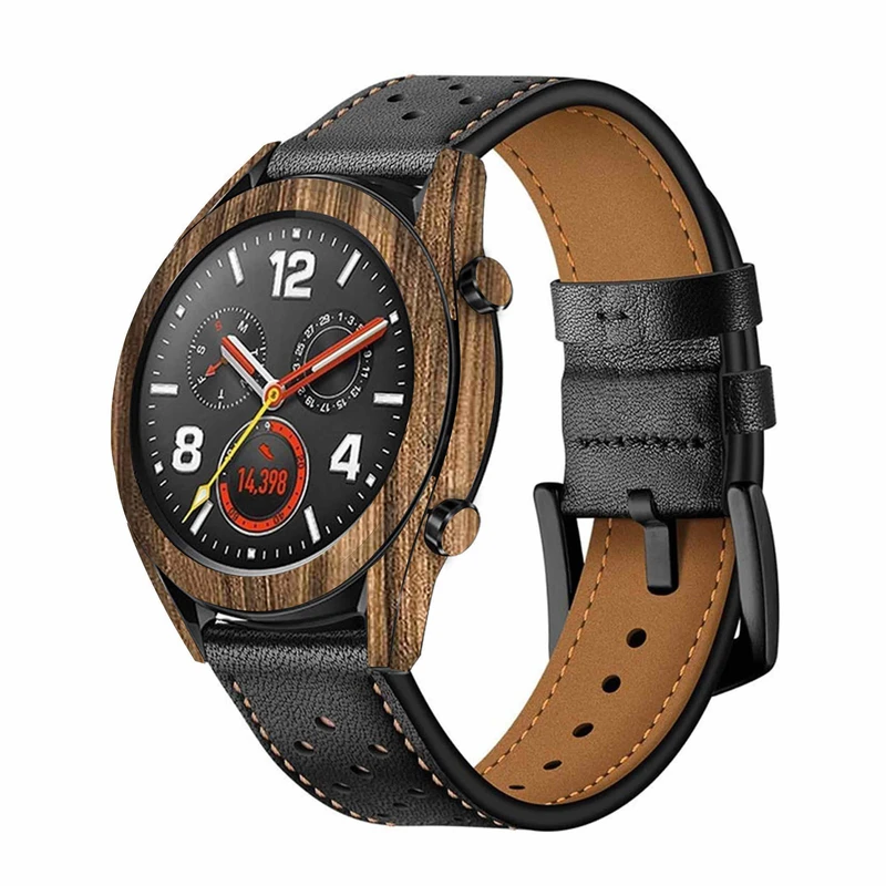 برچسب ماهوت طرح Light-Walnut-Wood مناسب برای ساعت هوشمند هوآوی Watch GT