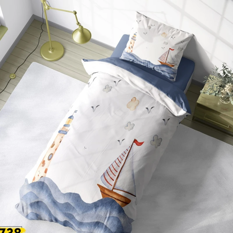 سرویس خواب مدل پسرانه کد ۱۰۶ یک نفره ۴ تکه