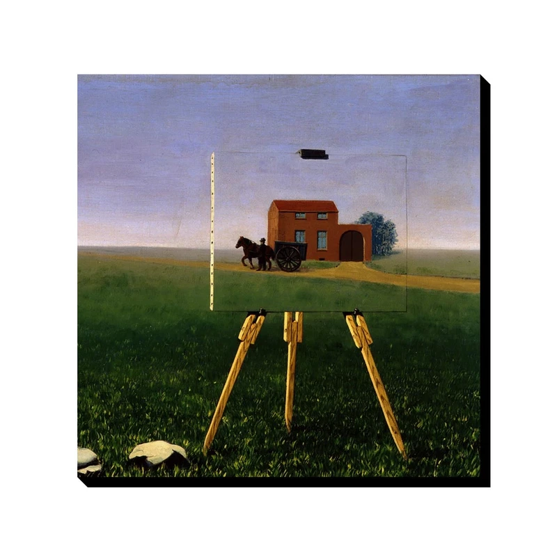 تابلو ترمه طراحان ایده طرح اسیر زیبا از ماگریت کد art0386