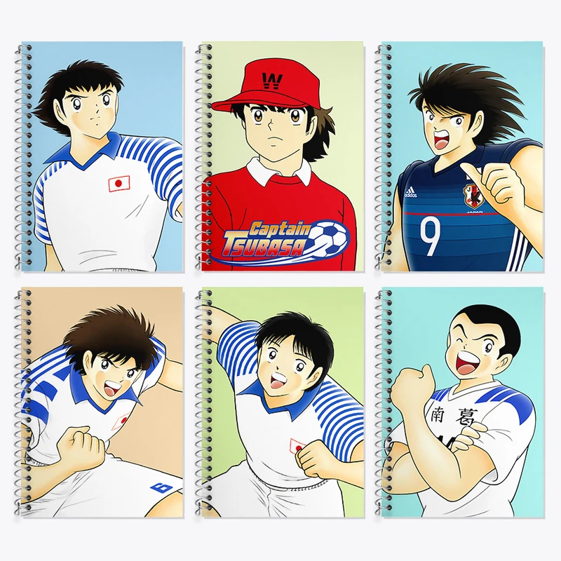 دفتر زبان 50 برگ خندالو مدل دو خط طرح فوتبالیست ها کد 997 مجموعه 6 عددی