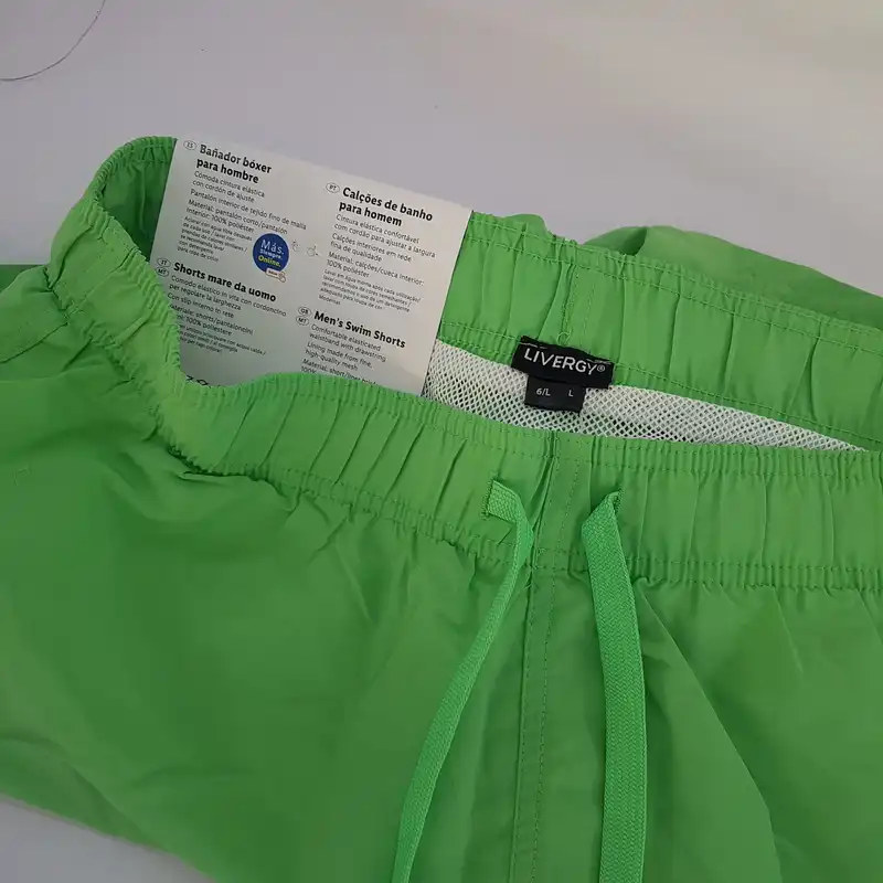 مایو مردانه لیورجی مدل GreatV2023LG رنگ سبز روشن