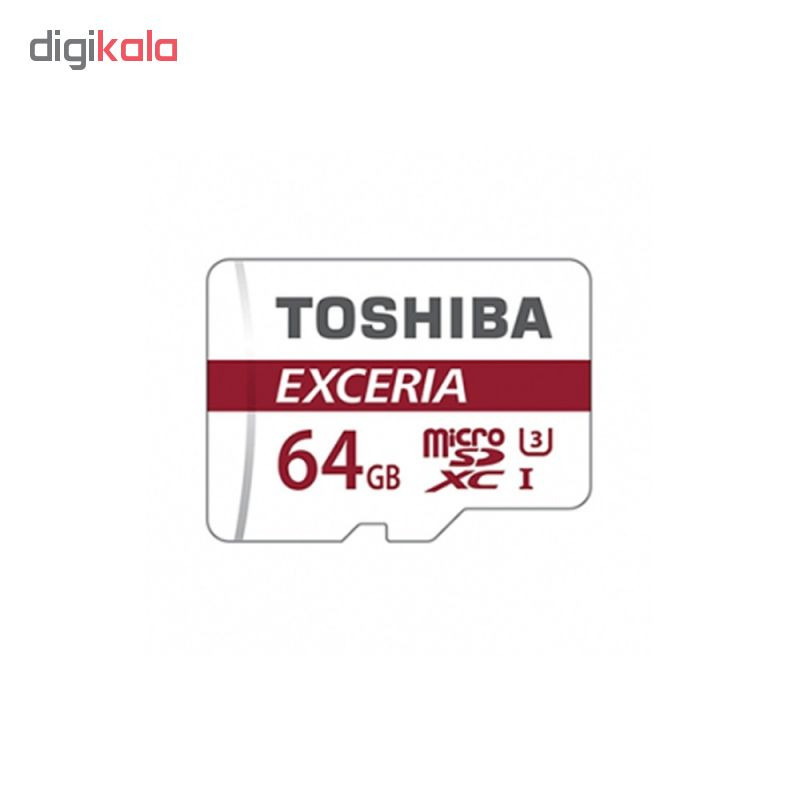 کارت حافظه microSDXC توشیبا مدل Exceria M302 کلاس 10 استاندارد UHS-I U3 سرعت 90MBps ظرفیت 64GB