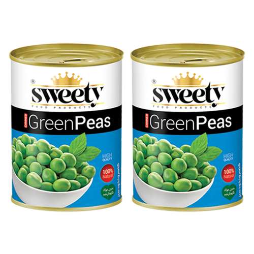 کنسرو نخود سبز سوییتی - 370 گرم بسته 2 عددی