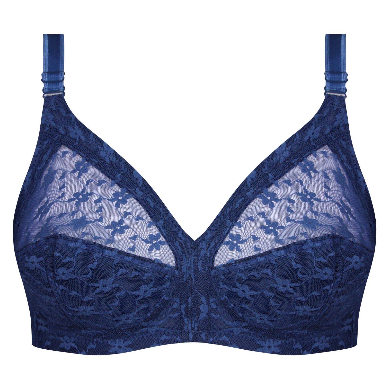 سوتین زنانه پانیذ مدل بدون فنر کد 66500 رنگ سرمه ای -  - 1