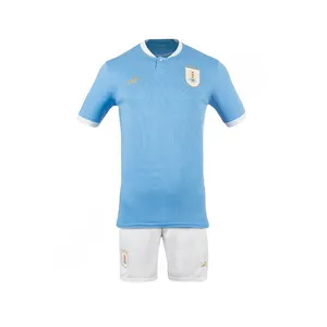 ست تی شرت و شلوارک ورزشی مردانه مدل اروگوئه Home WC2022