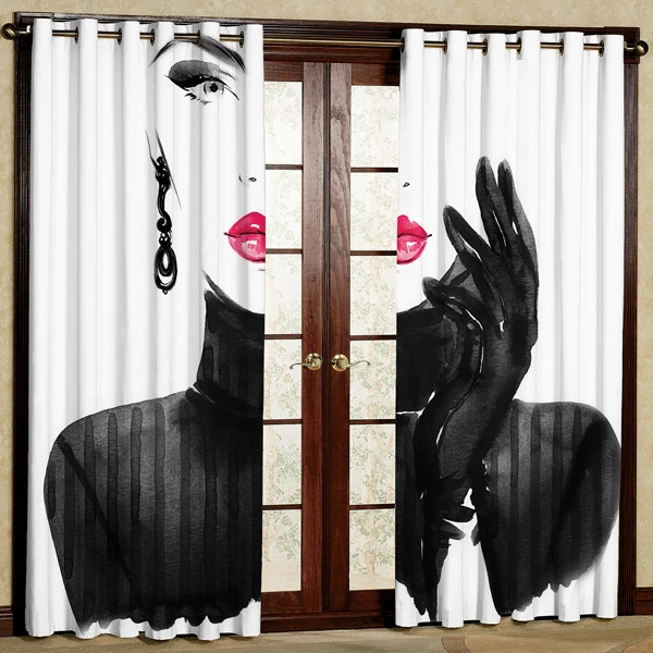 پرده پانچی مدل مخمل کد 6074 سایز 280x140 سانتی متر