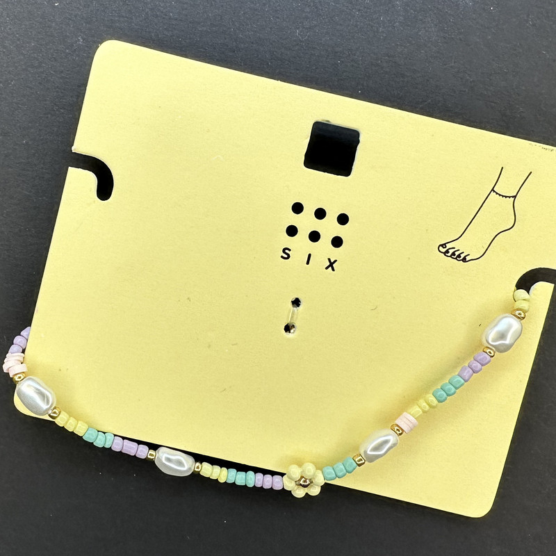 پابند زنانه سیکس مدل مهره ای گل پابند زنانه سیکس مدل مهره ای گل