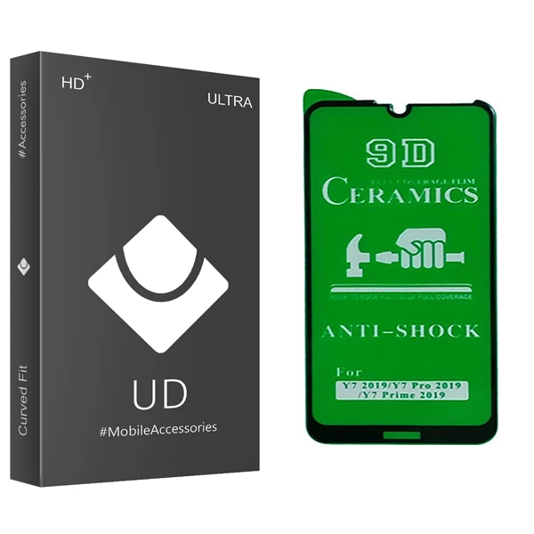 محافظ صفحه نمایش 9D یو دی مدل ULTRA مناسب برای گوشی موبایل هوآوی Y7 2019 / Y7 Pro 2019 / Y7 Prime 2019