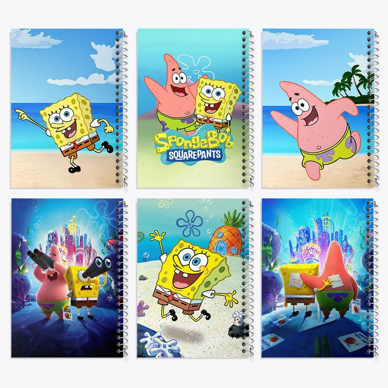 دفتر نقاشی 50 برگ خندالو طرح باب اسفنجی و پاتریک کد 232 مجموعه 6 عددی