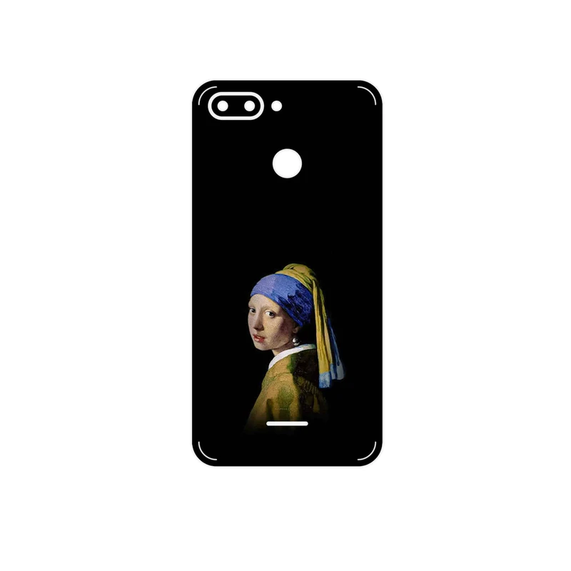 برچسب پوششی ماهوت مدل Girl with a Pearl Earring of Vermeer مناسب برای گوشی موبایل شیائومی Redmi 6