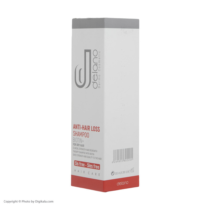 شامپو ضدریزش مو دلانو مدل 08 حجم 200 میلی لیتر