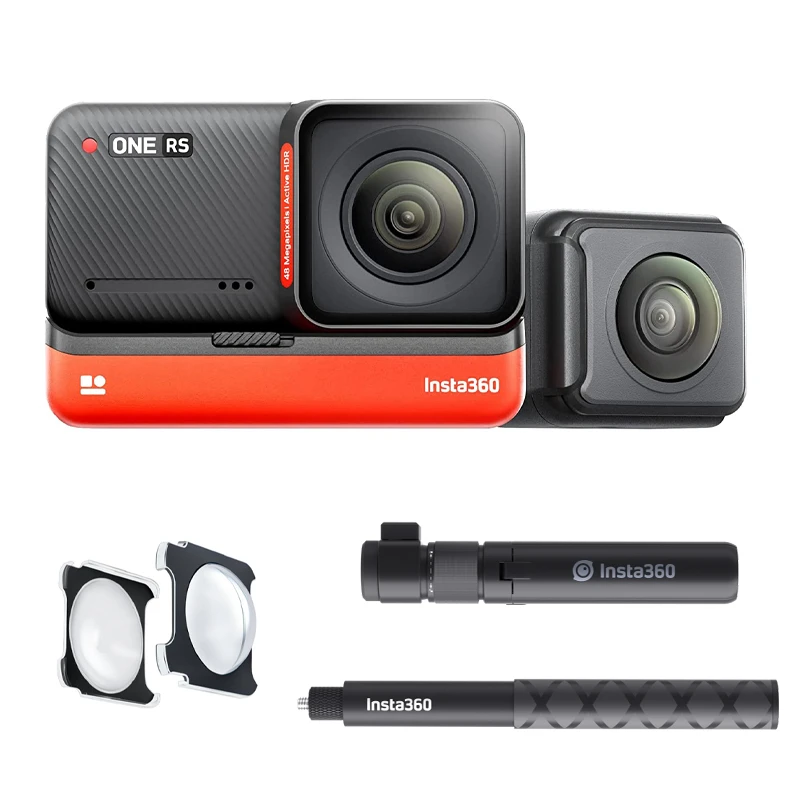 دوربین فیلم برداری ورزشی اینستا 360 مدل   INSTA360 ONE RS TWIN EDITION  به همراه لوازم جانبی 