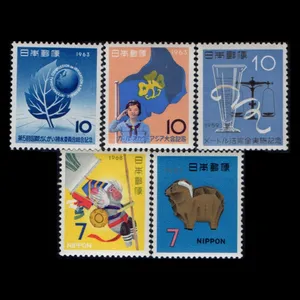 تمبر یادگاری مدل خارجی مجموعه 5 عددی 