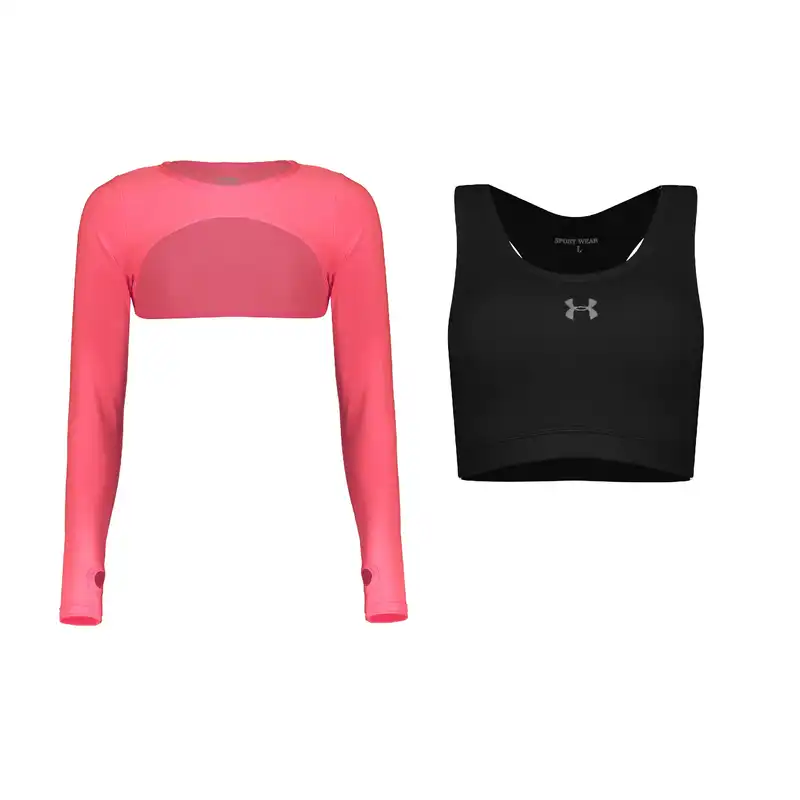 نیم تنه ورزشی زنانه مدل 1801-70 مجموعه 2 عددی