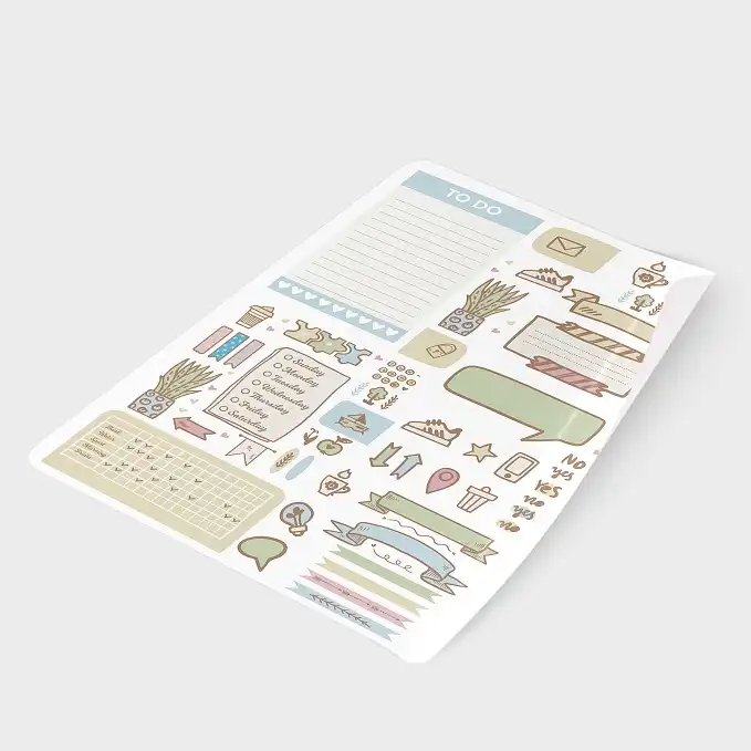 برچسب مدل اسکرپ بوک طرح نوت