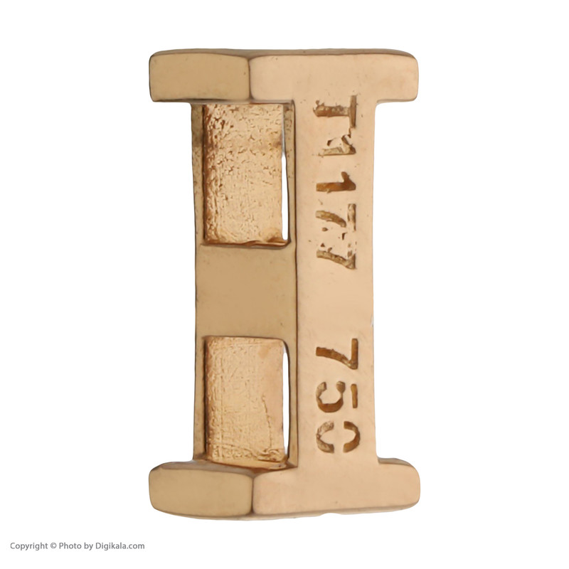 آویز گردنبند طلا 18 عیار زنانه مایا ماهک مدل MM1516 طرح حرف لاتین 3بعدی I