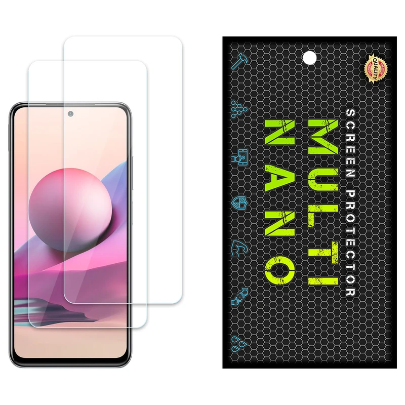 محافظ صفحه نمایش مولتی نانو مدل X-S2N مناسب برای گوشی موبایل شیائومی Redmi Note 10S بسته دو عددی