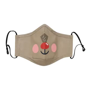 ماسک پارچه‌ای دو لایه مدل خرسی 8983 B