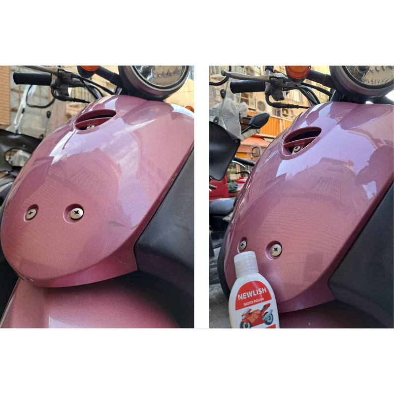 عکس شماره 9 : پولیش براق کننده فلز و رنگ موتورسیکلت مدل موتو پولیش حجم 50 میلی لیتر