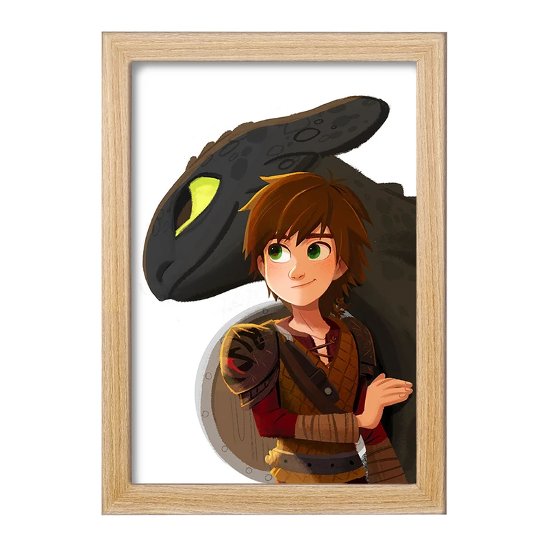 تابلو خندالو مدل اژدها سواران DreamWorks Dragons  کد 13754
