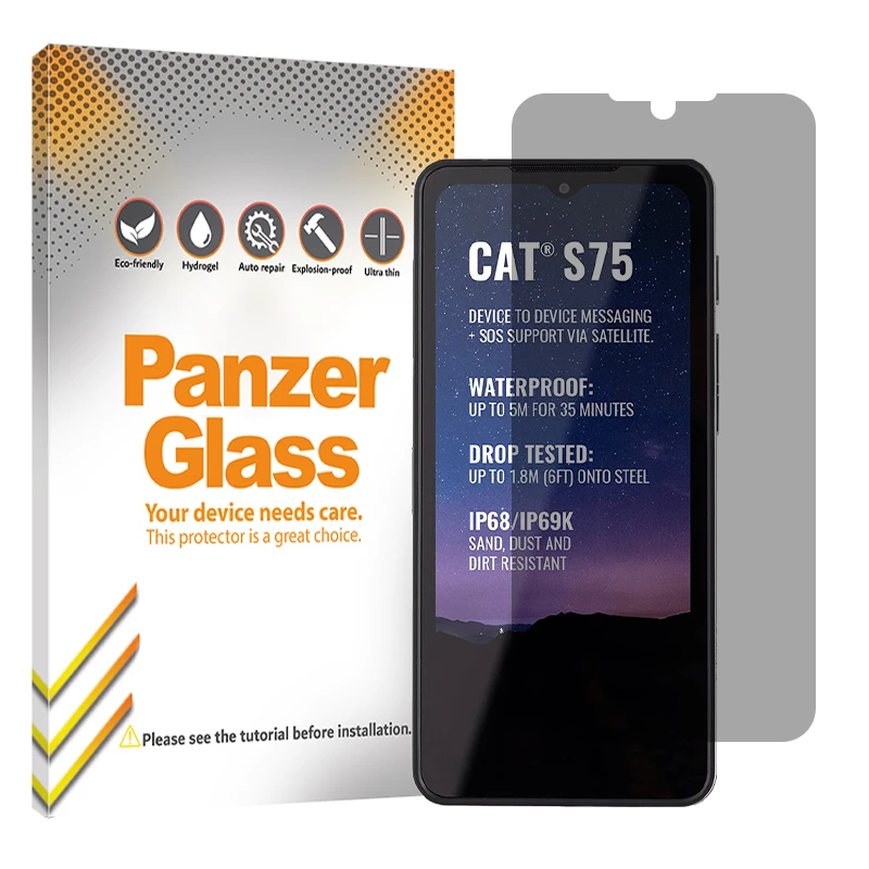 محافظ صفحه نمایش حریم شخصی پنزر گلس مدل Resistant مناسب برای گوشی موبایل کاترپیلار S75
