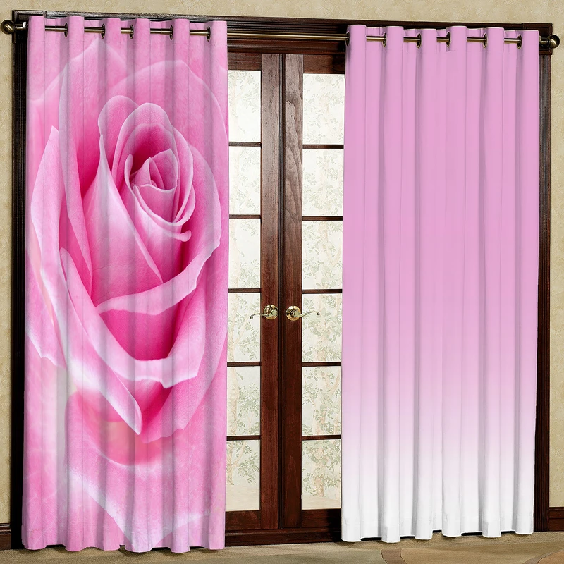 پرده مدل گل هازان پانچی کد 4611a سایز 140x200 سانتی متر