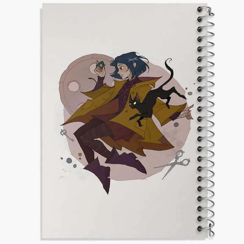 دفتر لیست خرید 50 برگ خندالو طرح کورالاین Coraline کد 20782