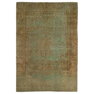 فرش دستبافت رنگ شده یازده متری طرح وینتیج کد 538620