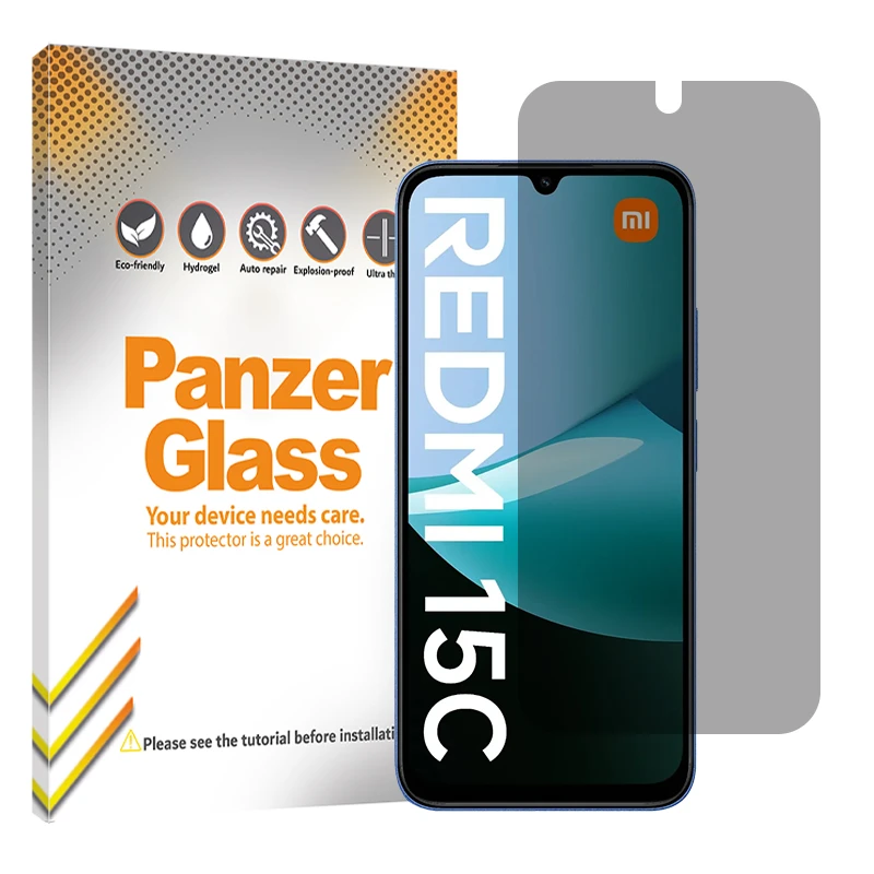 محافظ صفحه نمایش حریم شخصی پنزر گلس مدل Resistant مناسب برای گوشی موبایل شیائومی Redmi 15C
