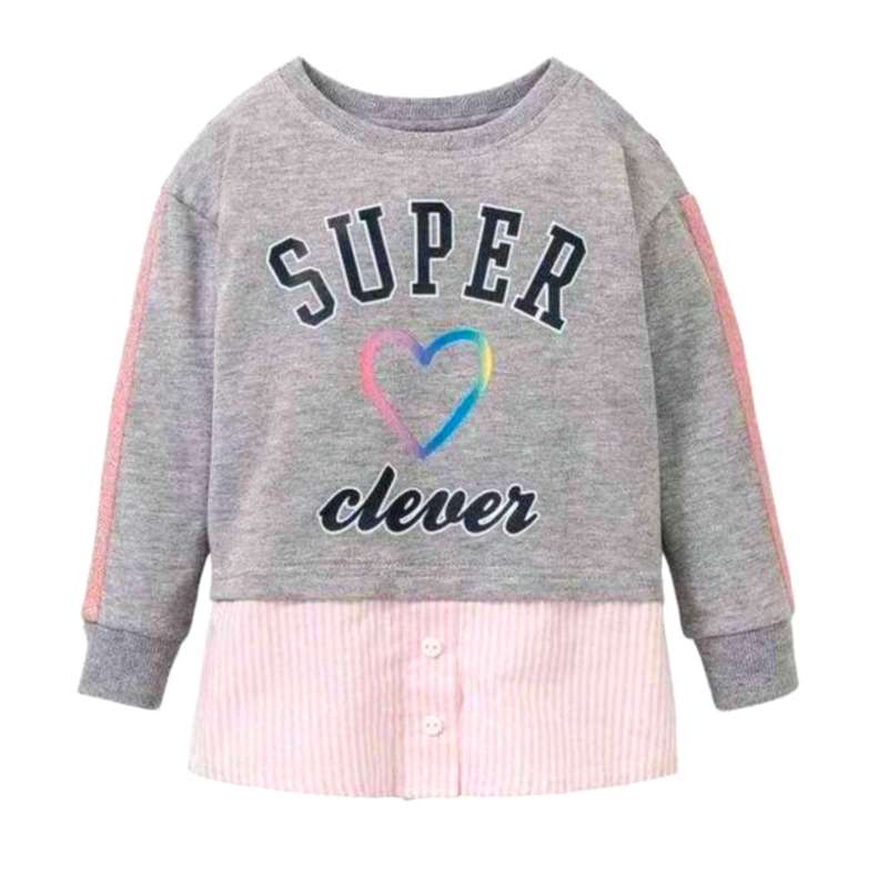سویشرت دخترانه پیپرتس مدل clever