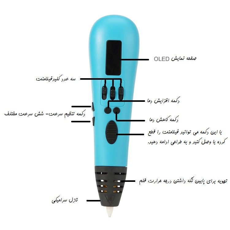 قلم طراحی سه بعدی مدل MP01