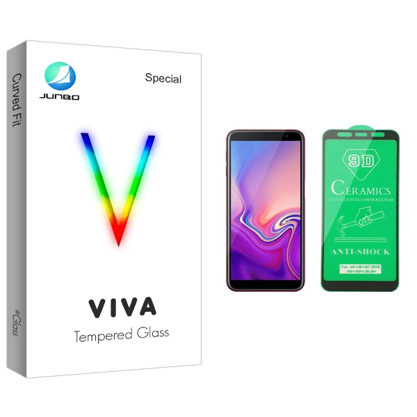 محافظ صفحه نمایش سرامیکی جانبو مدل Viva Glass مناسب برای گوشی موبایل سامسونگ Galaxy J6 Plus