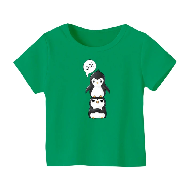 تی شرت آستین کوتاه بچگانه مدل پنگوئن کد ۸