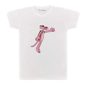 تی شرت بچگانه پرمانه طرح پلنگ صورتی کد pmt.4689