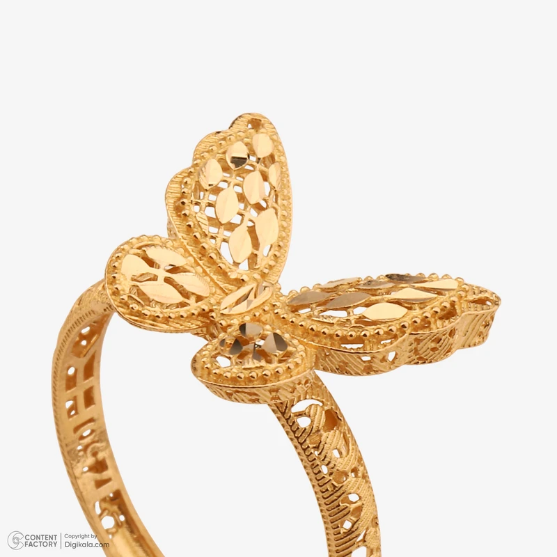 عکس شماره 5 : انگشتر طلا کم اجرت 18 عیار زنانه ناریا مدل ایوا کد m21-18 سایز 56