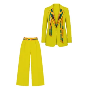 ست کت و شلوار رسمی زنانه مدل کراواتی