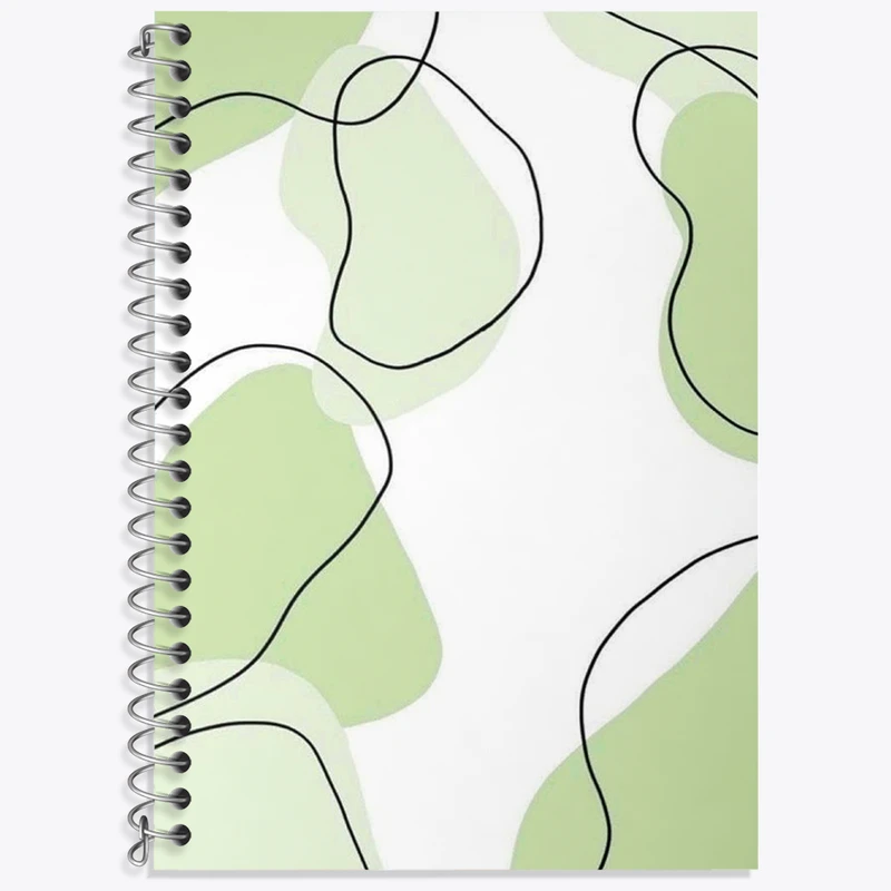 دفتر لغت 50 برگ خندالو طرح لکه رنگ مینیمال کد N1863