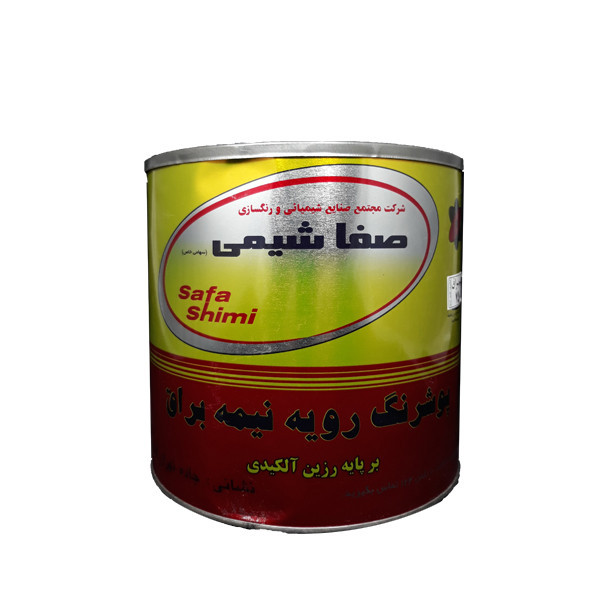 رنگ روغنی سفید نیمه براق صفاشیمی کد 01 وزن 4 کیلوگرم رنگ روغنی سفید نیمه براق صفاشیمی کد 01 وزن 4 کیلوگرم