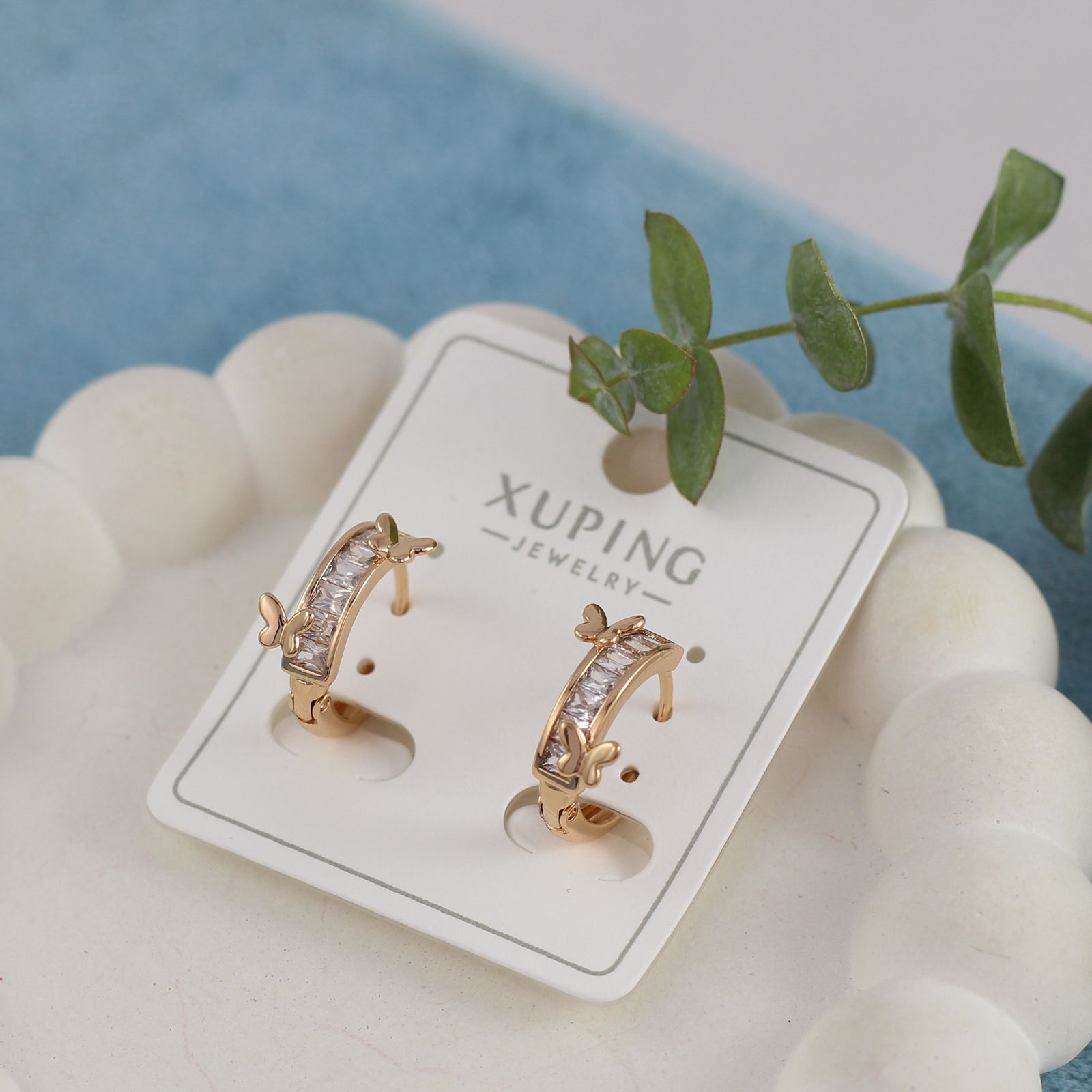 گوشواره زنانه ژوپینگ مدل پروانه کد AAC1019 -  - 3
