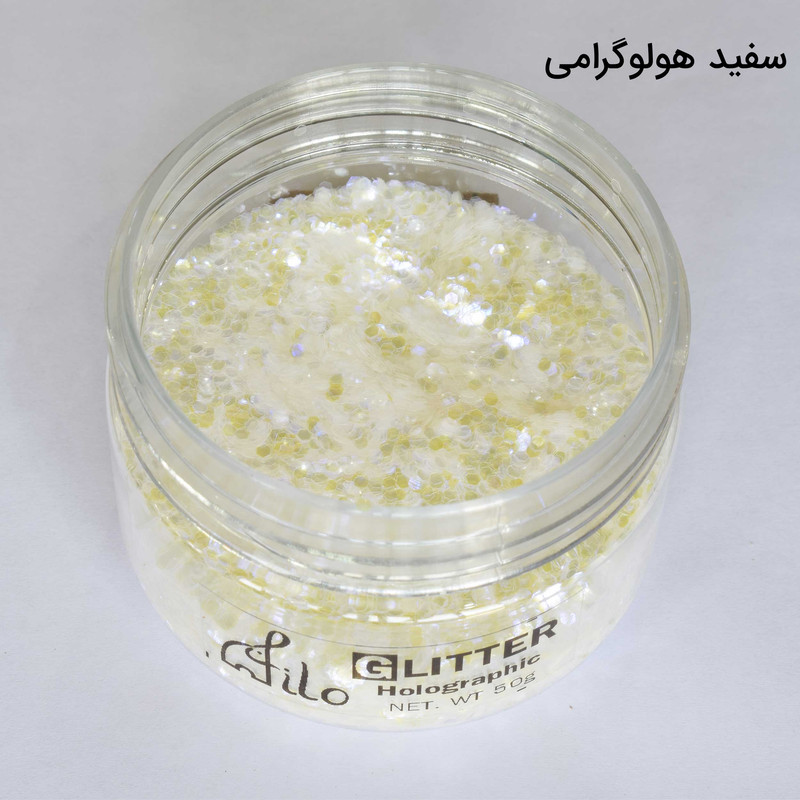 پودر اکلیل رزین اپوکسی فیلو مدل Holographic حجم 50 میلی لیتر