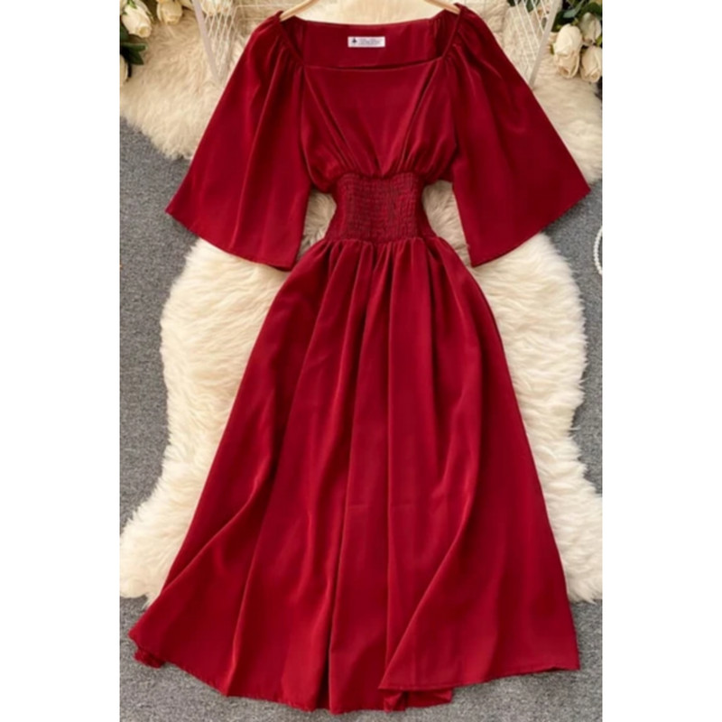 پیراهن زنانه مدل دلربا رنگ قرمز